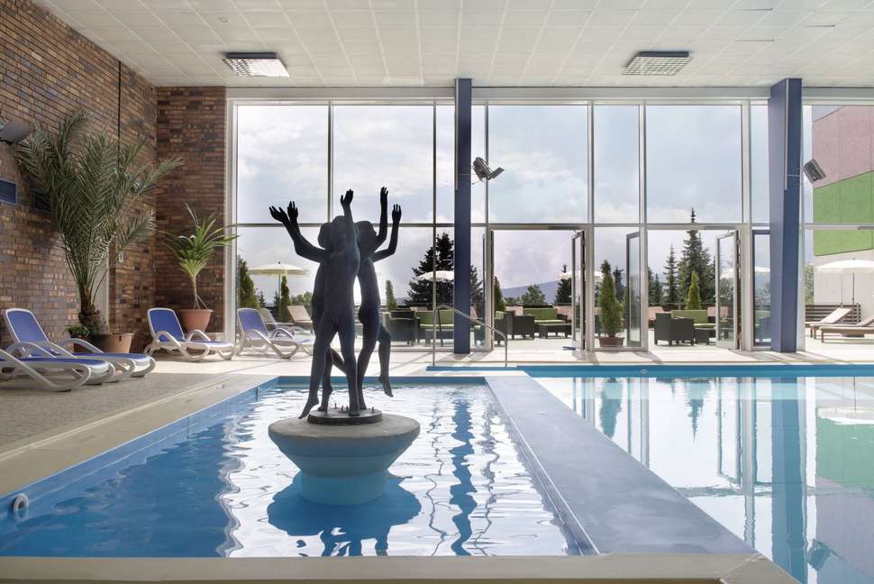 Ein Foto vom Pool im Ahorn Hotel Am Fichtelberg