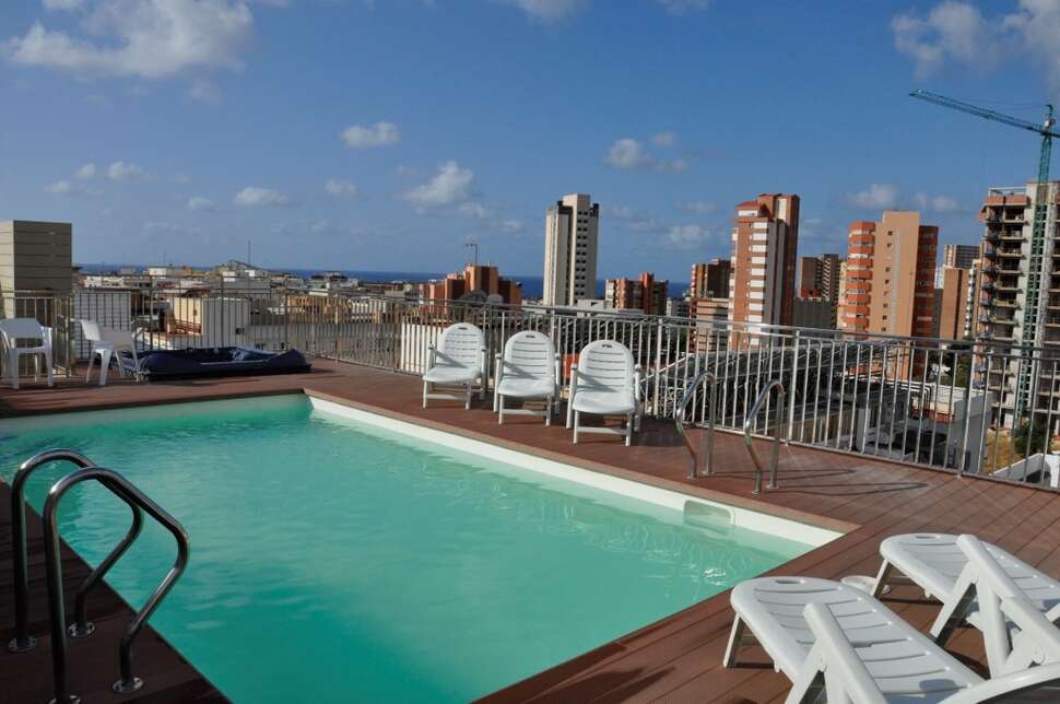 Ein Foto vom Pool im Hotel MH Sol y Sombra