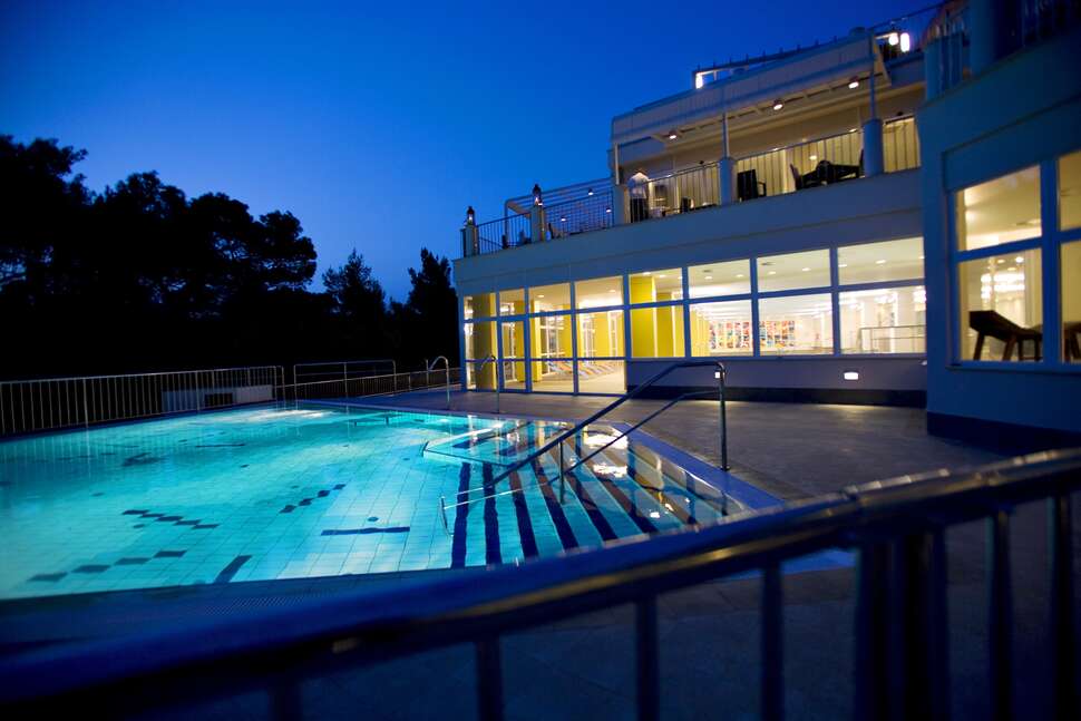 Ein Foto vom Pool im Hotel Aurora