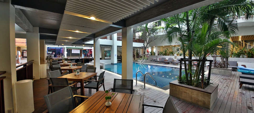 Een foto van het terras bij Sunshine Residence