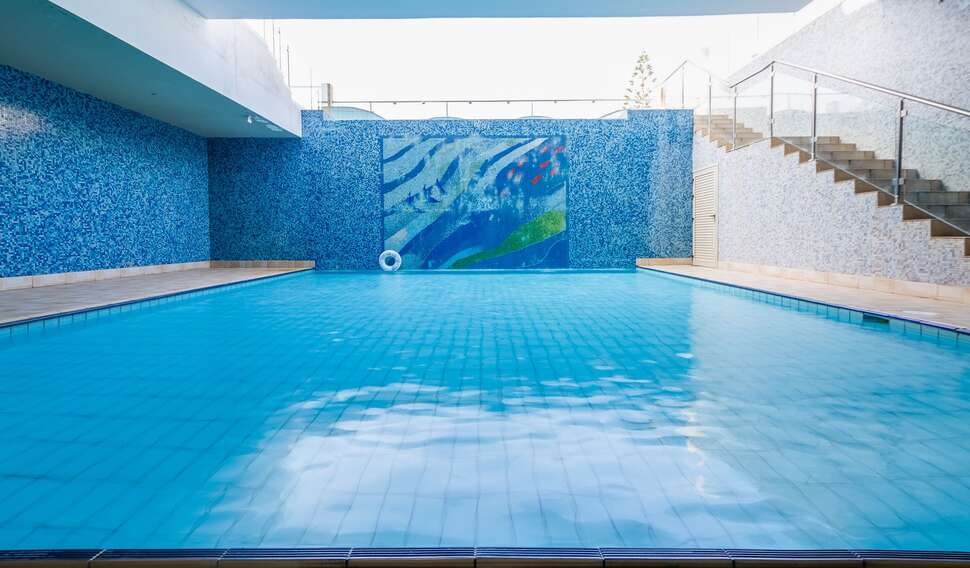 Ein Foto vom Pool im Atlantica Panthea Resort