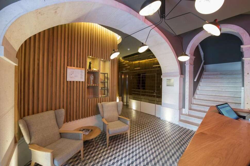Een foto van het interieur van My Story Hotel Rossio