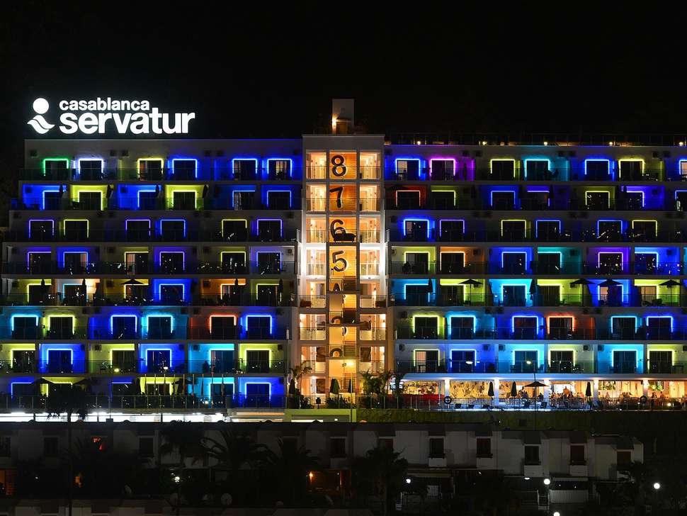 Ein Foto von der Außenansicht des Hotel Servatur Casablanca