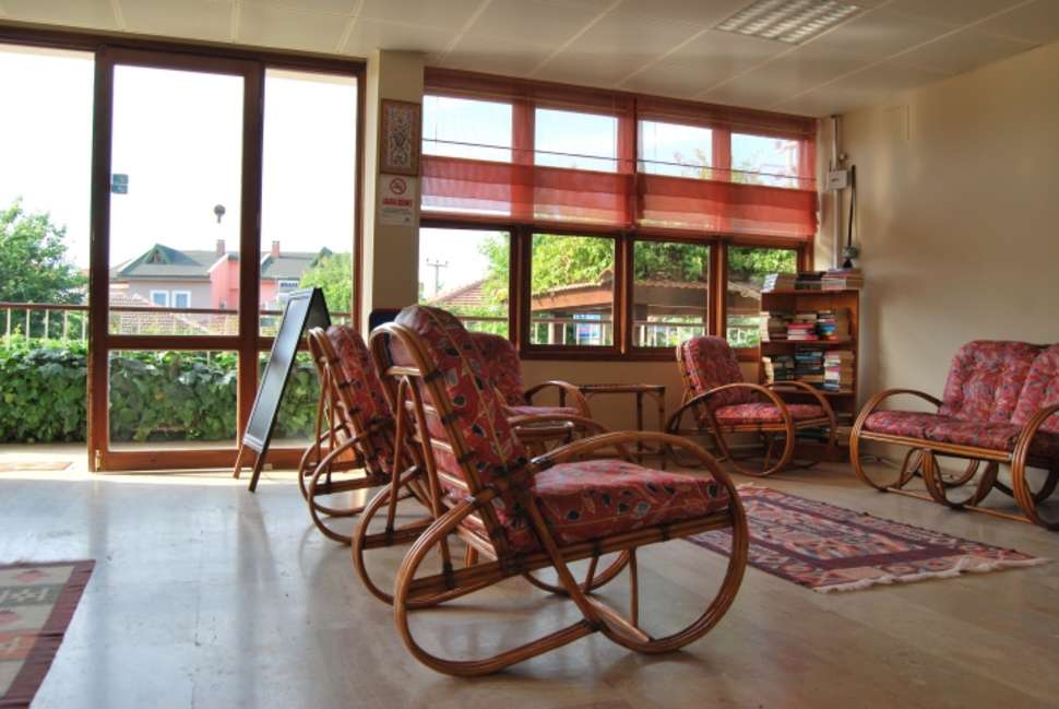Een foto van het interieur van Hotel Binlik