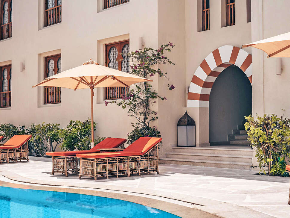 Ein Foto vom Pool im Ali Pasha Hotel