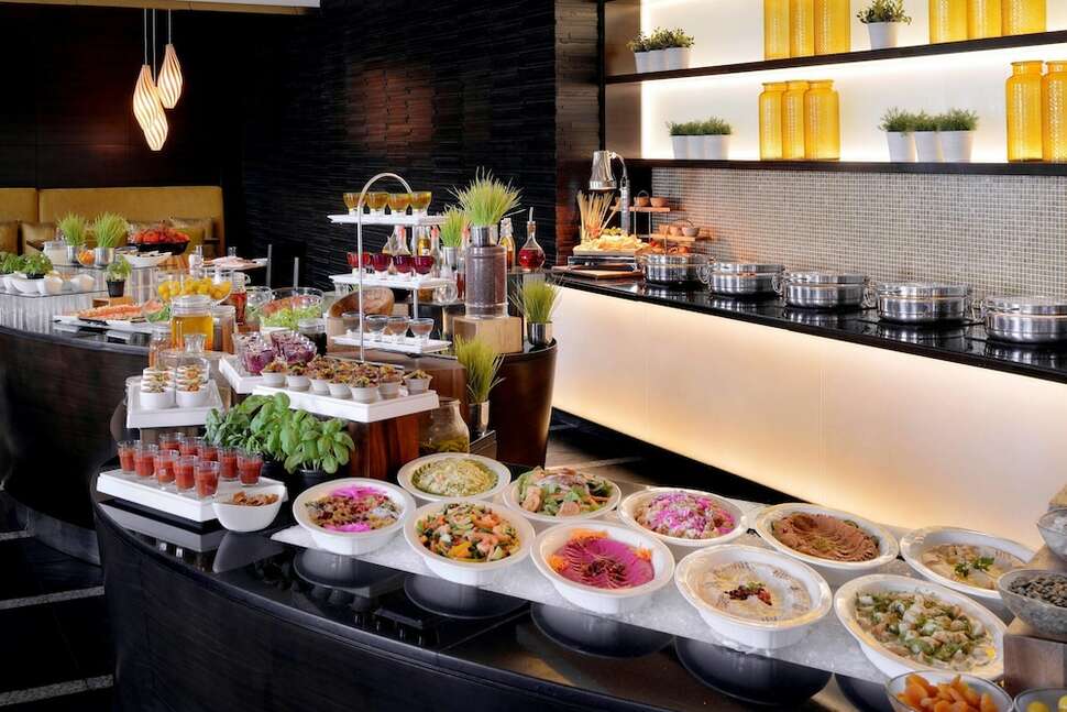 Ein Foto von den Einrichtungen im Marriott Hotel Al Jaddaf