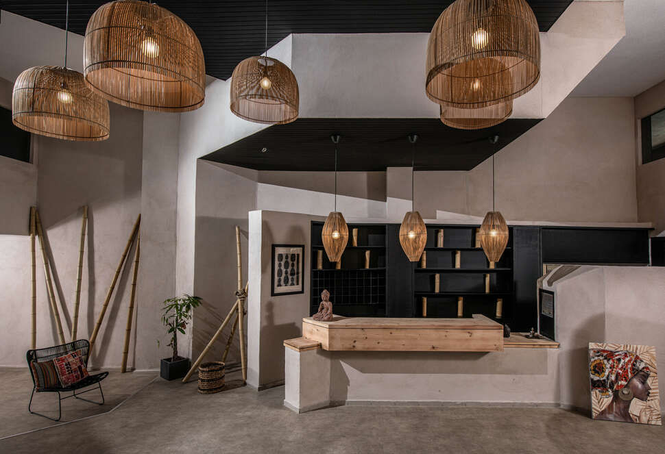 Een foto van het interieur van Indigo Inn Casa