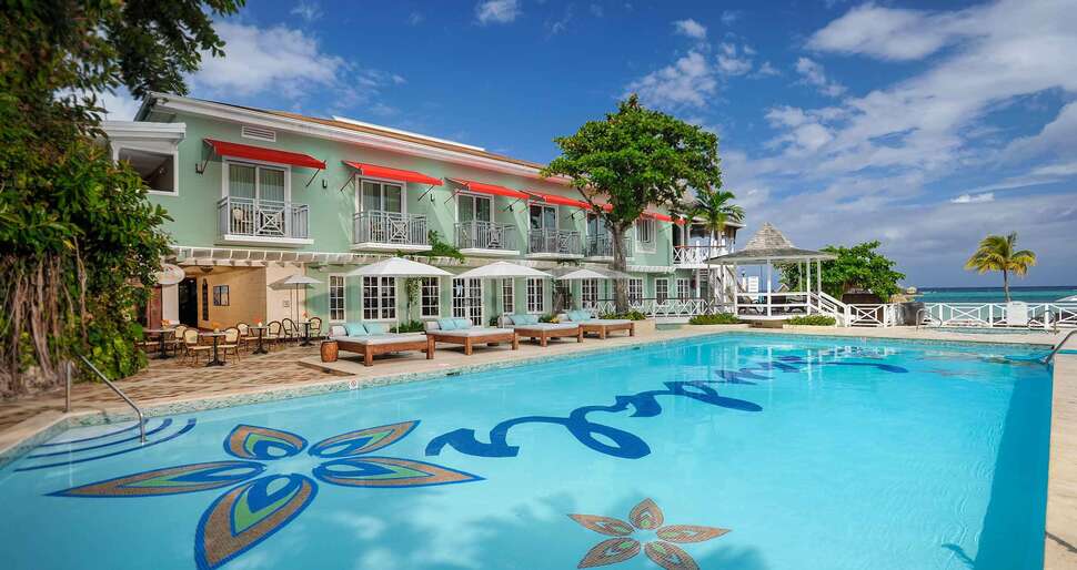 Ein Foto vom Pool im Sandals Montego Bay
