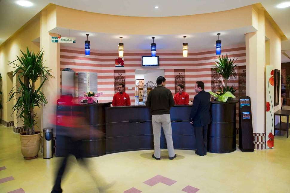 Een foto van het interieur van Ibis Marrakech Palmeraie