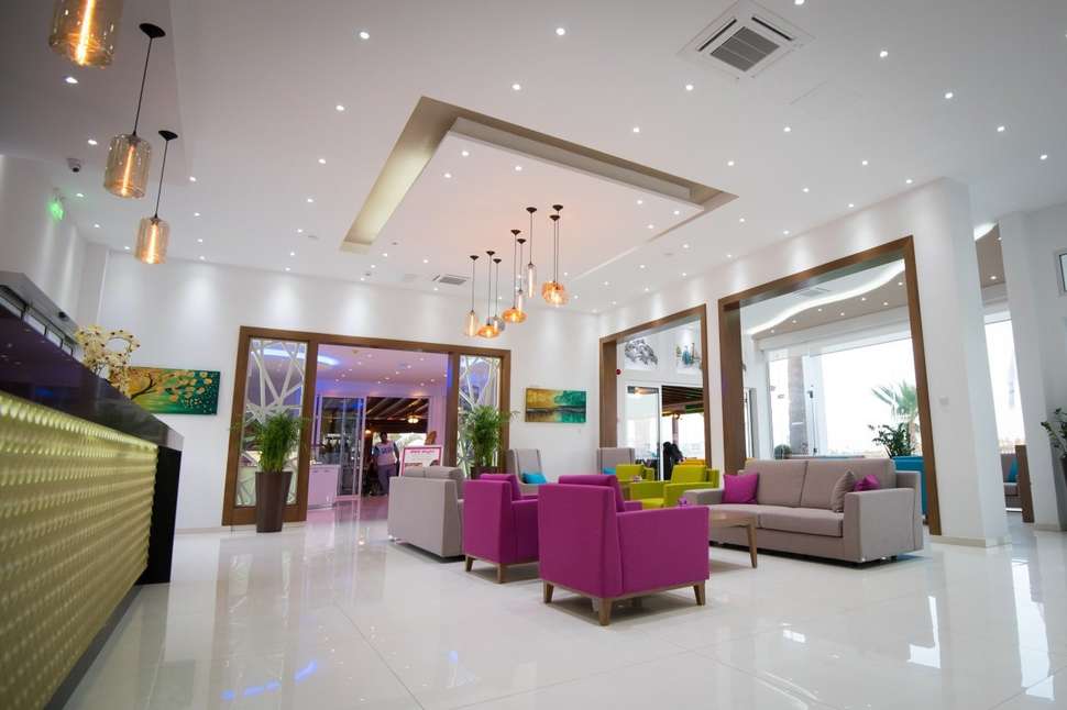 Een foto van het interieur van Loutsiana Hotel Appartementen
