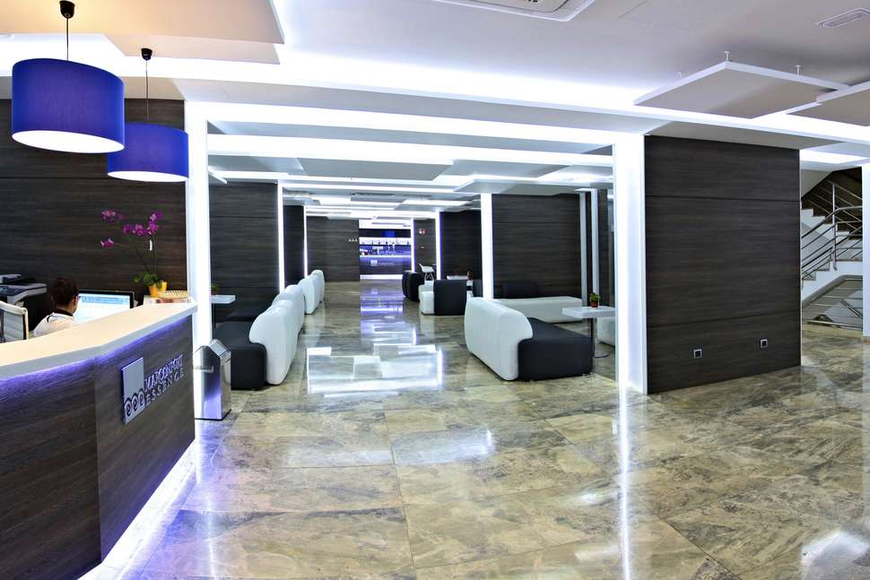 Een foto van het interieur van Flamingo Beach Resort