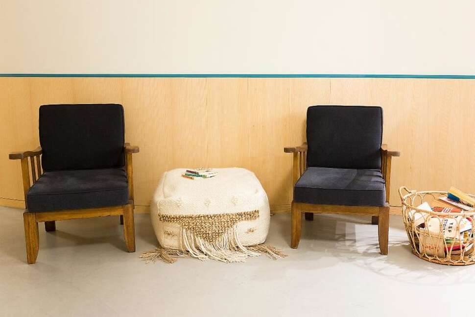 Een foto van het interieur van Hotel Meira