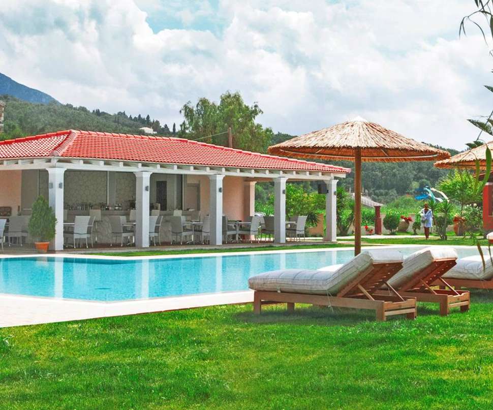 Een foto van het zwembad bij Appartementen Ionian Blue