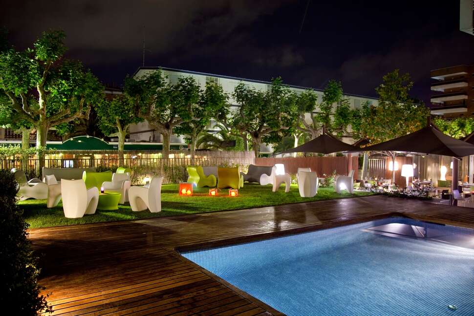 Ein Foto vom Pool im Hotel Magnolia