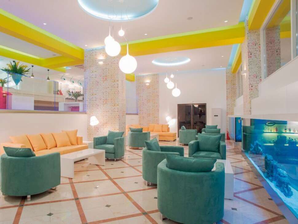 Een foto van het interieur van Electra Beach Hotel