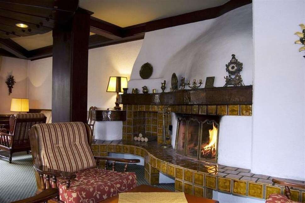 Een foto van het interieur van Parkhotel Kirchberg