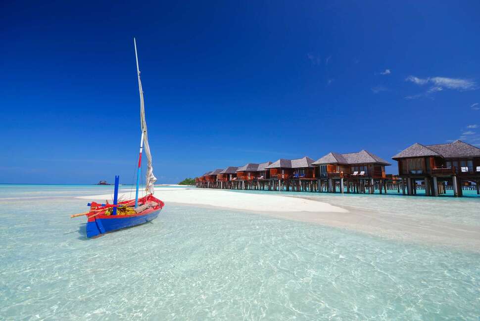 Ein Foto von der Außenansicht des Sun Siyam Olhuveli