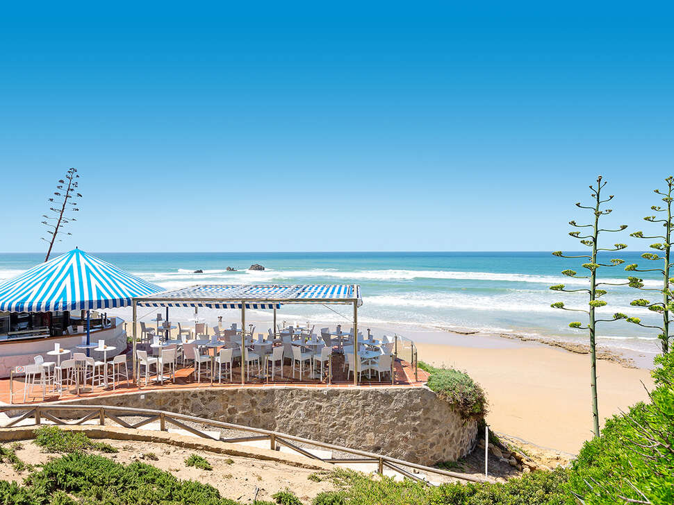Ein Foto von der Terrasse im Hipotels Flamenco Conil