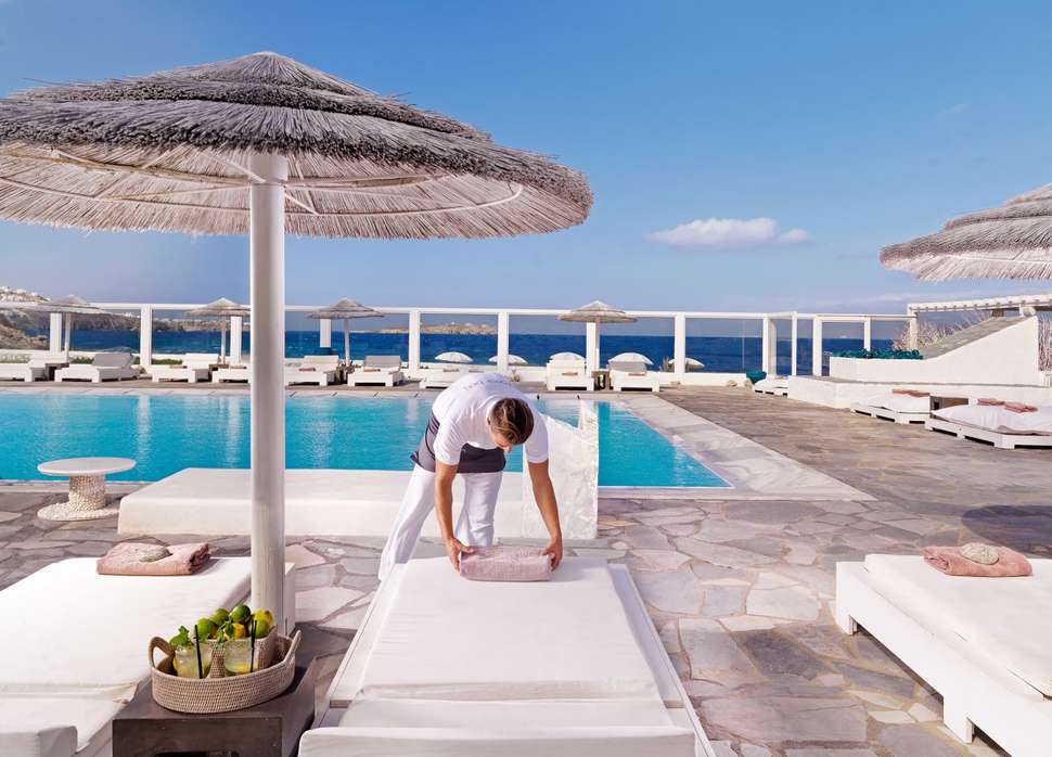 Een foto van het zwembad bij Mykonos Bay Hotel