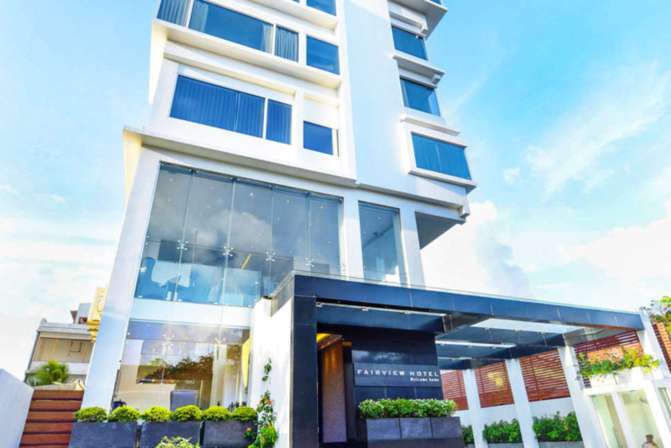 Een foto van de buitenkant van Tangerine Beach Hotel