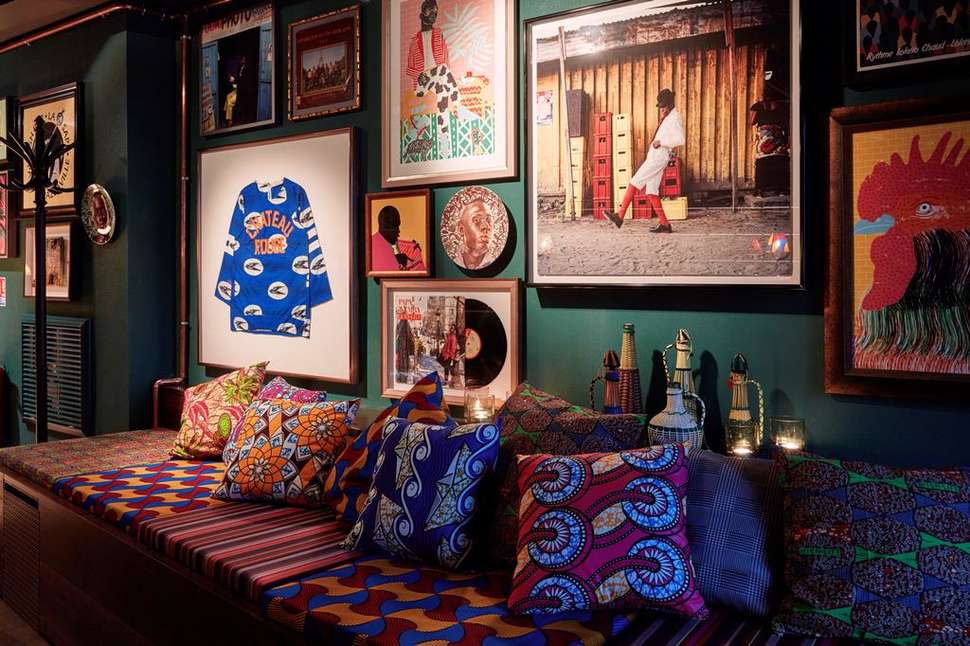 Een foto van het interieur van 25hours Hotel Terminus Nord