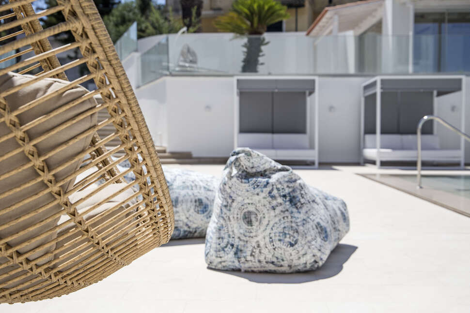 Een foto van het terras bij Ray Hotel Corfu
