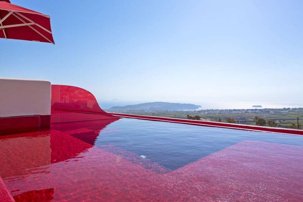 Een foto van het zwembad bij Art Hotel Santorini