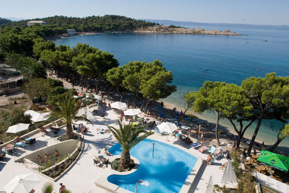 Ein Foto vom Pool im Hotel Park Makarska