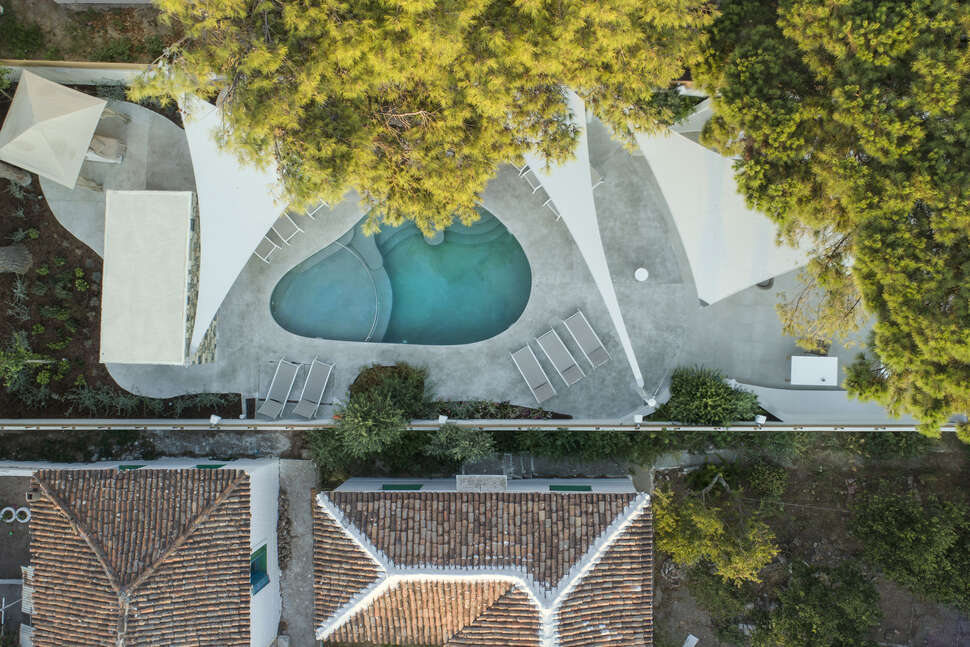 Een foto van het zwembad bij Samian Mare Hotel Suites & Spa