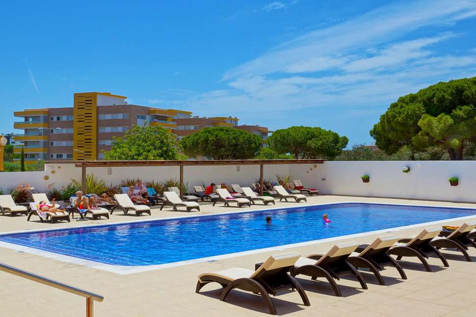 Ein Foto vom Pool im Hotel Zodiaco