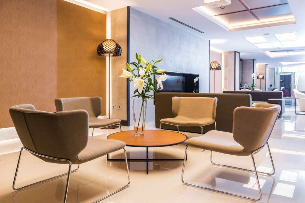Een foto van het interieur van Hotel Marsol