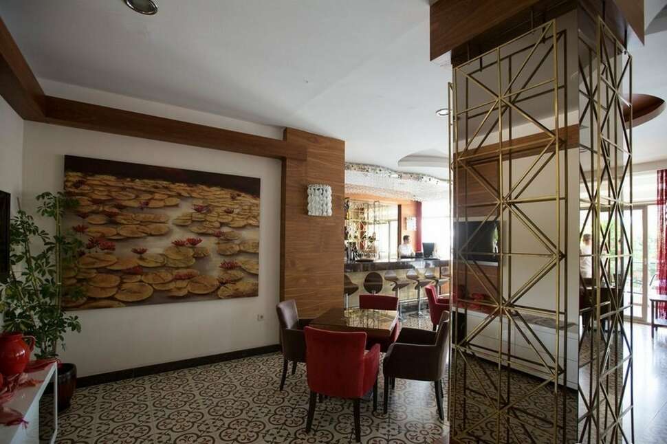 Een foto van het interieur van Hotel Grand Okan