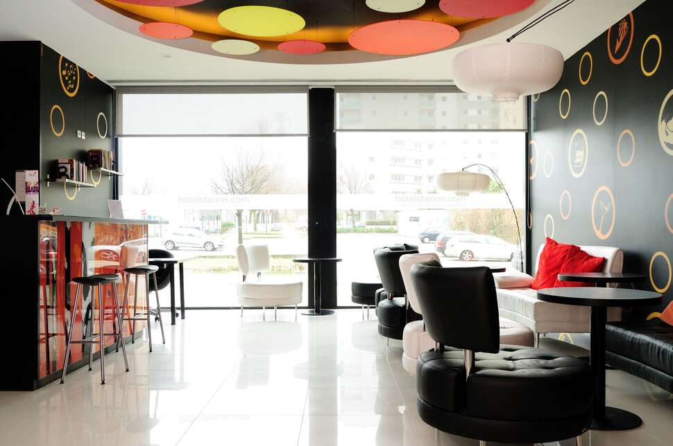 Een foto van het interieur van Star inn Hotel Porto