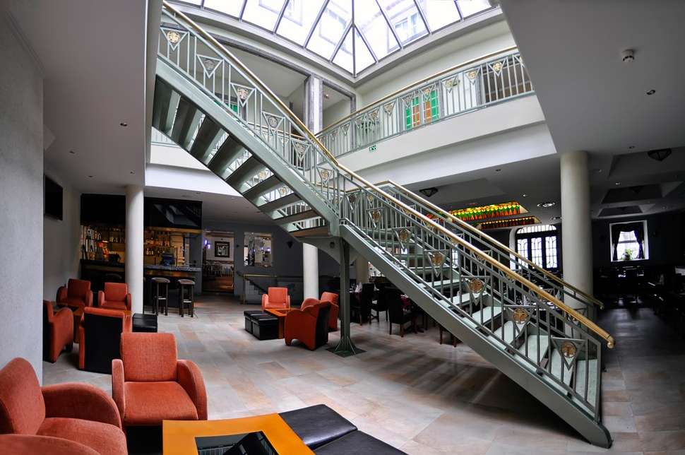 Een foto van het interieur van Hotel Talisman