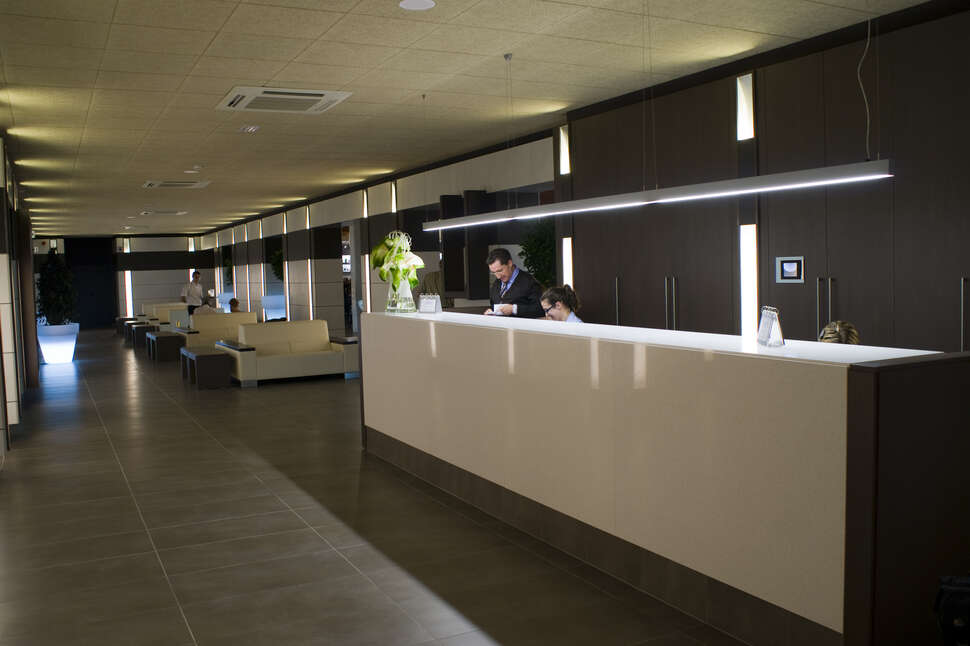 Een foto van het interieur van Hotel Papi Blau