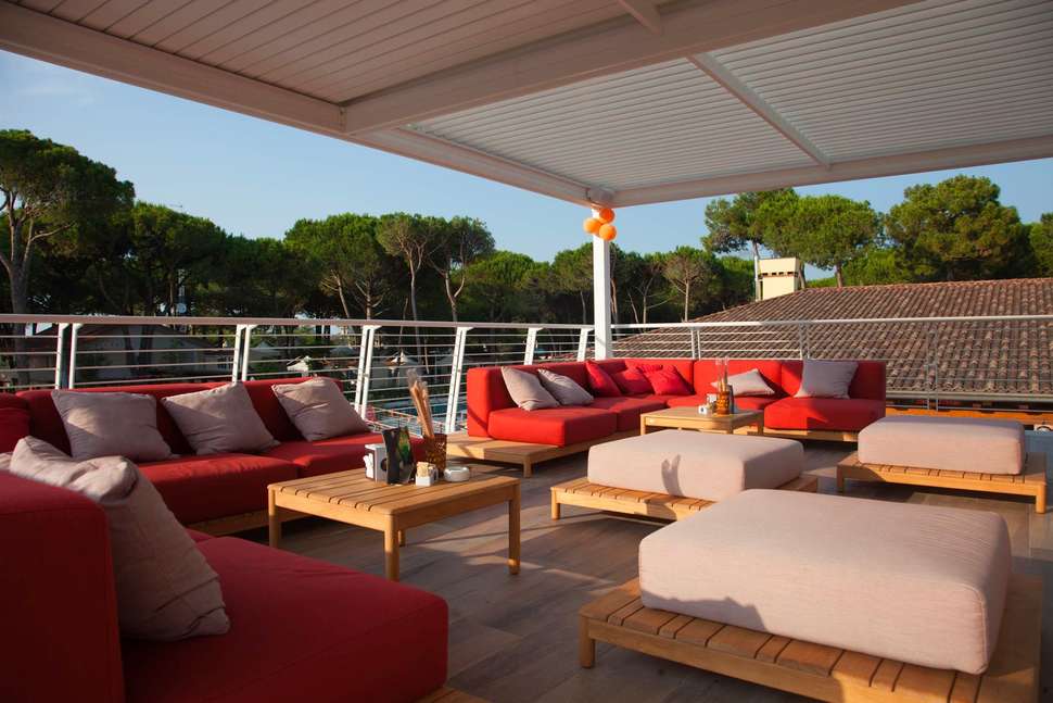 Een foto van het terras bij Camping Village Cavallino