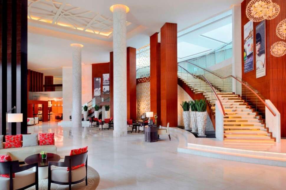 Ein Foto vom Innenbereich im Marriott Hotel Al Jaddaf