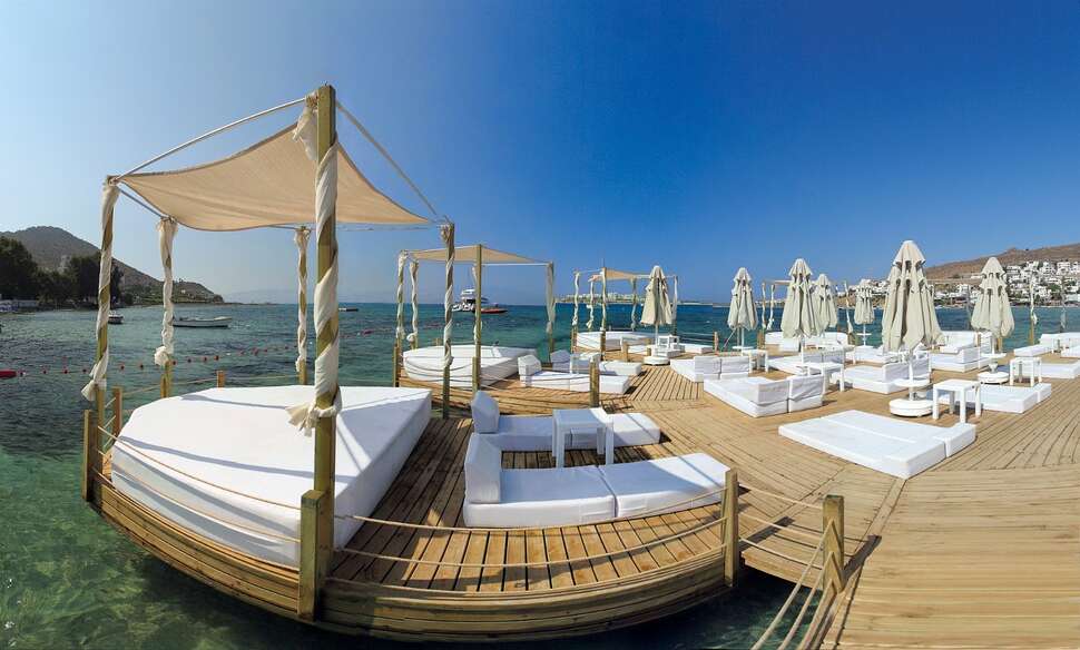 Een foto van het strand bij The Gap Hotel Kusadasi