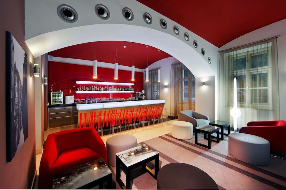 Ein Foto von den Einrichtungen im Hotel Red & Blue Design