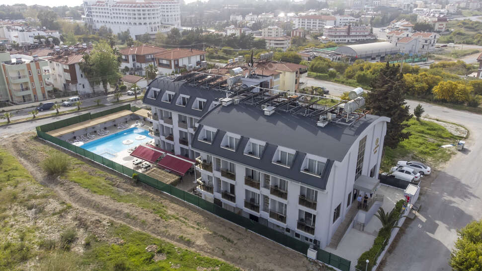 Ein Foto von der Außenansicht des A Hotel Side