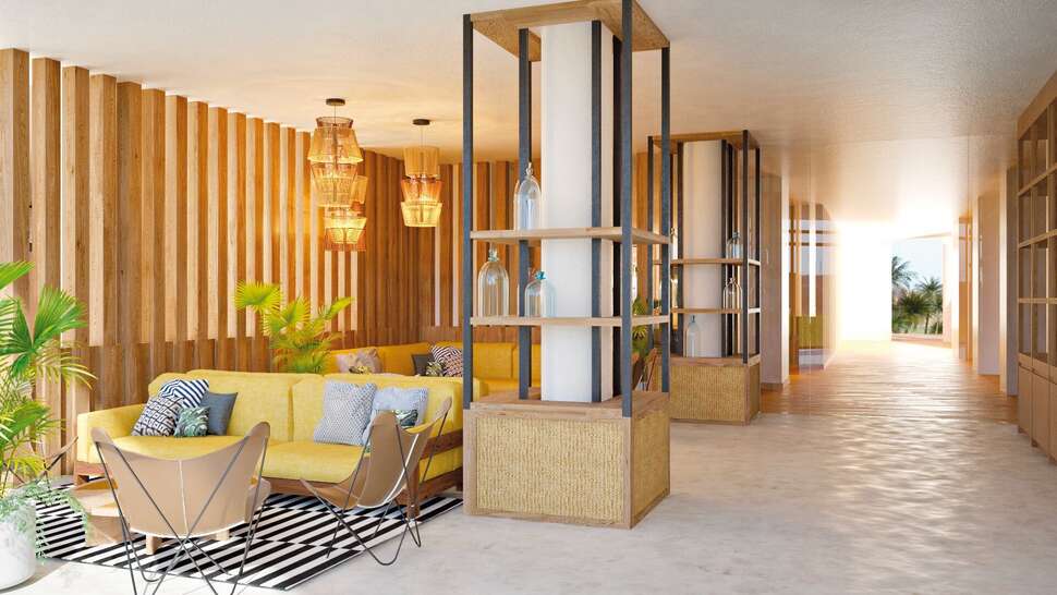 Een foto van het interieur van Corallium Dunamar by Lopesan Hotels