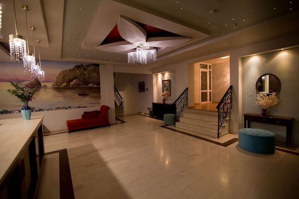 Een foto van het interieur van Aphrodite Hotel