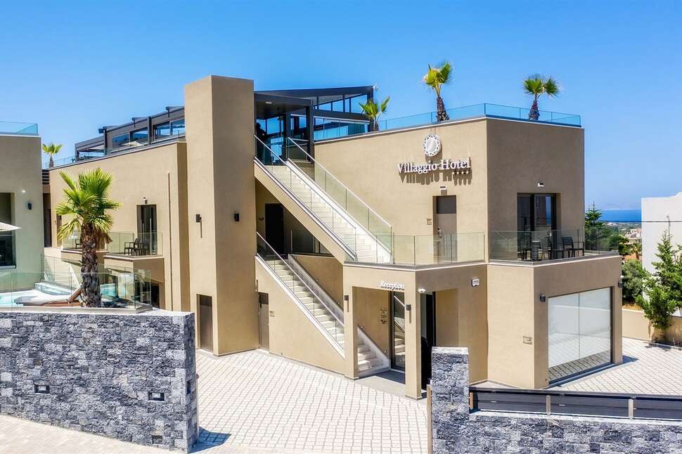 Ein Foto von der Außenansicht des Axel Beach Crete