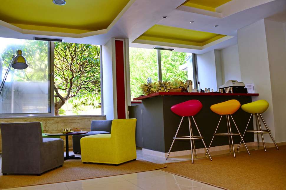 Een foto van het interieur van Aquamare City & Beach Hotel