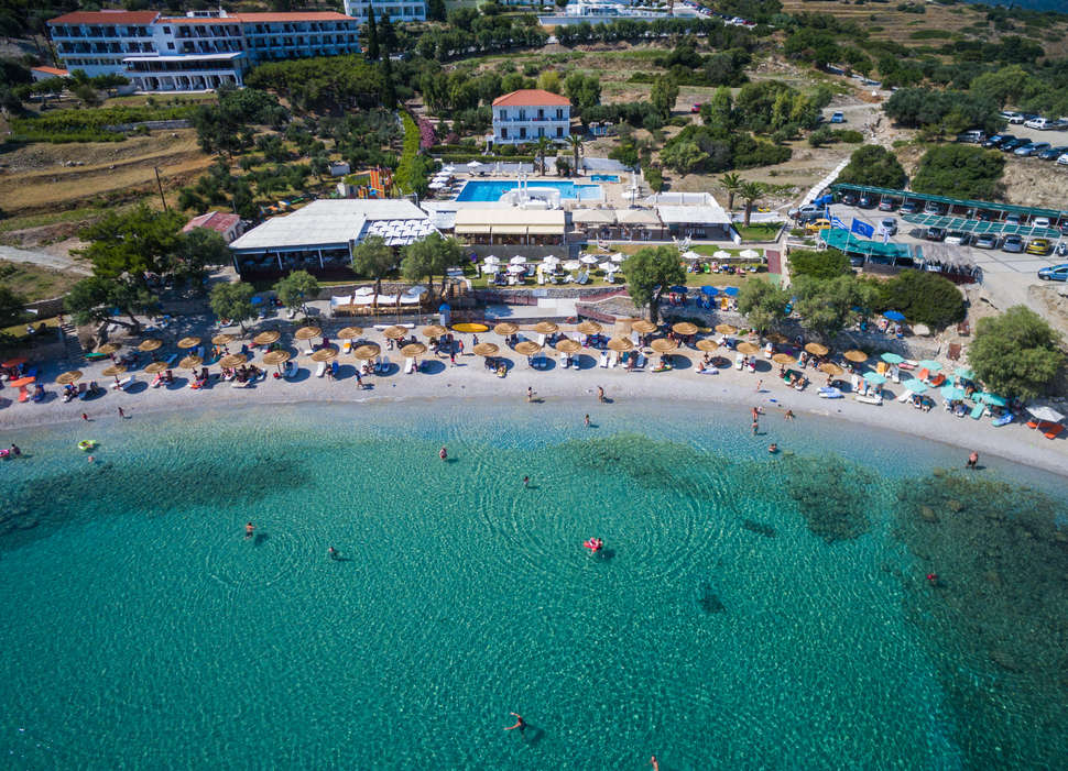 Ein Foto von der Außenansicht des Glicorisa Beach Hotel