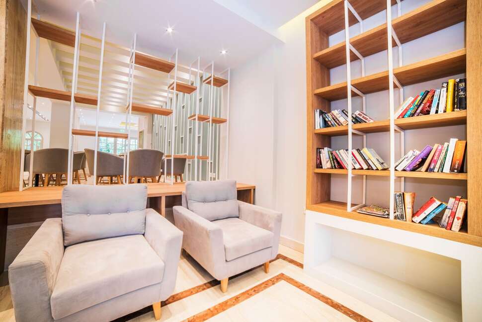 Een foto van het interieur van Hotel Palmyra