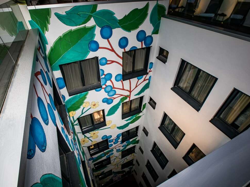 Een foto van het interieur van NYX Hotel Madrid