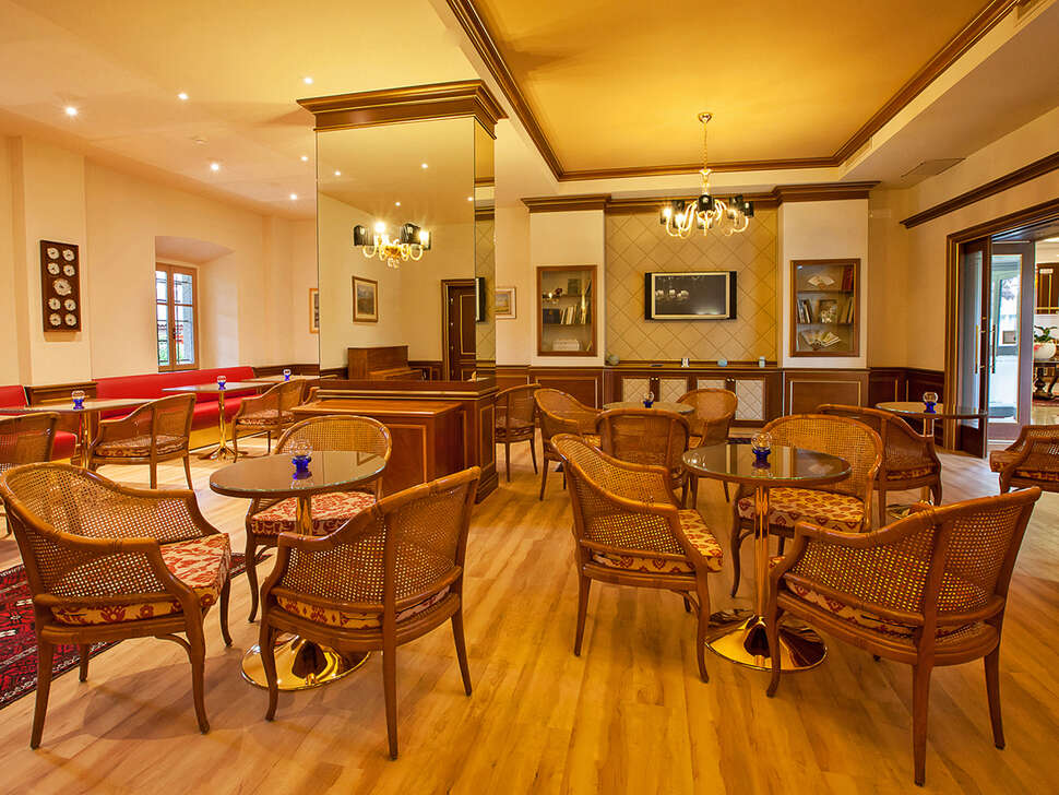 Een foto van het interieur van Hotel Il Chiostro