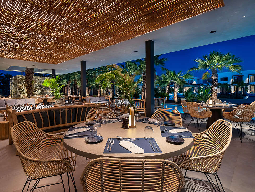 Ein Foto von den Einrichtungen im Caravia Beach Hotel