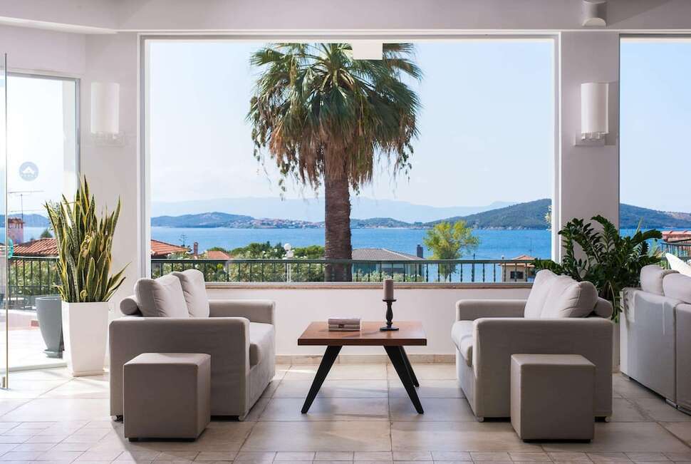 Een foto van het interieur van Alexandros Palace Hotel & Suites